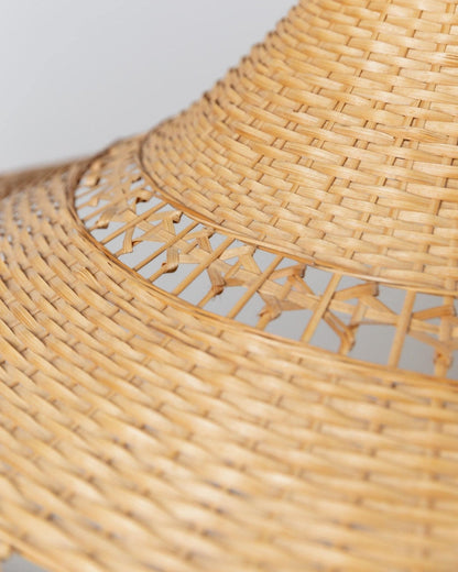 Lampe panier vintage chromée design Space Age milieu du siècle Italie années 1970 lumière chaude