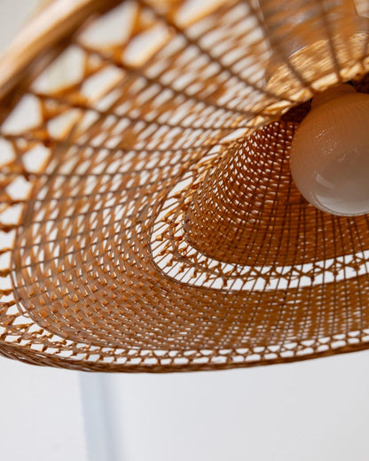 Lampe panier vintage chromée design Space Age milieu du siècle Italie années 1970 lumière chaude