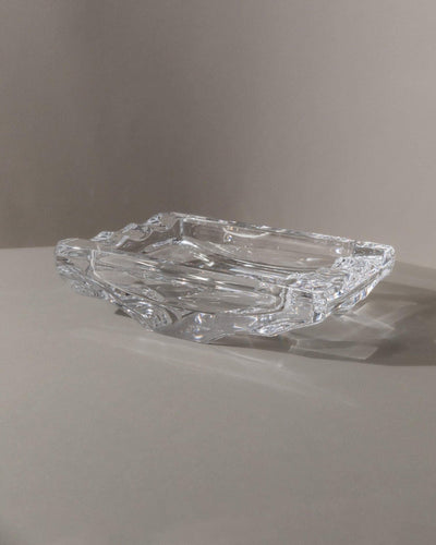 Vintage crystal ashtray from Sevres France 1970s
