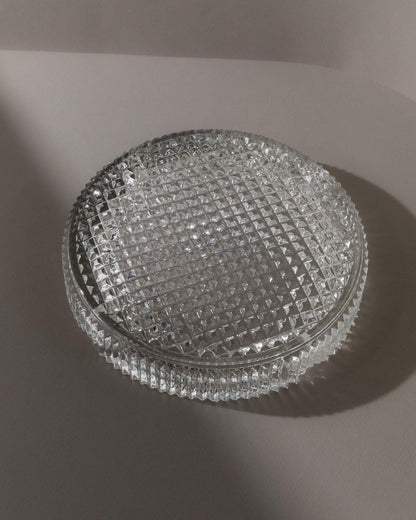 Vintage Aschenbecher Murano Glas strukturiert Italien 1960er Retro