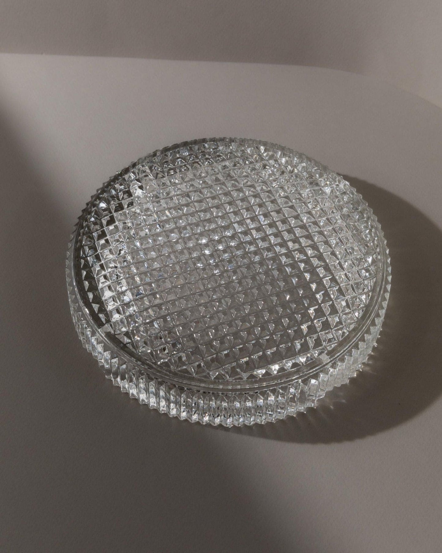 Vintage Aschenbecher Murano Glas strukturiert Italien 1960er Retro