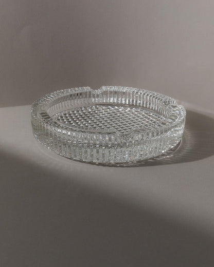 Vintage Aschenbecher Murano Glas strukturiert Italien 1960er Retro