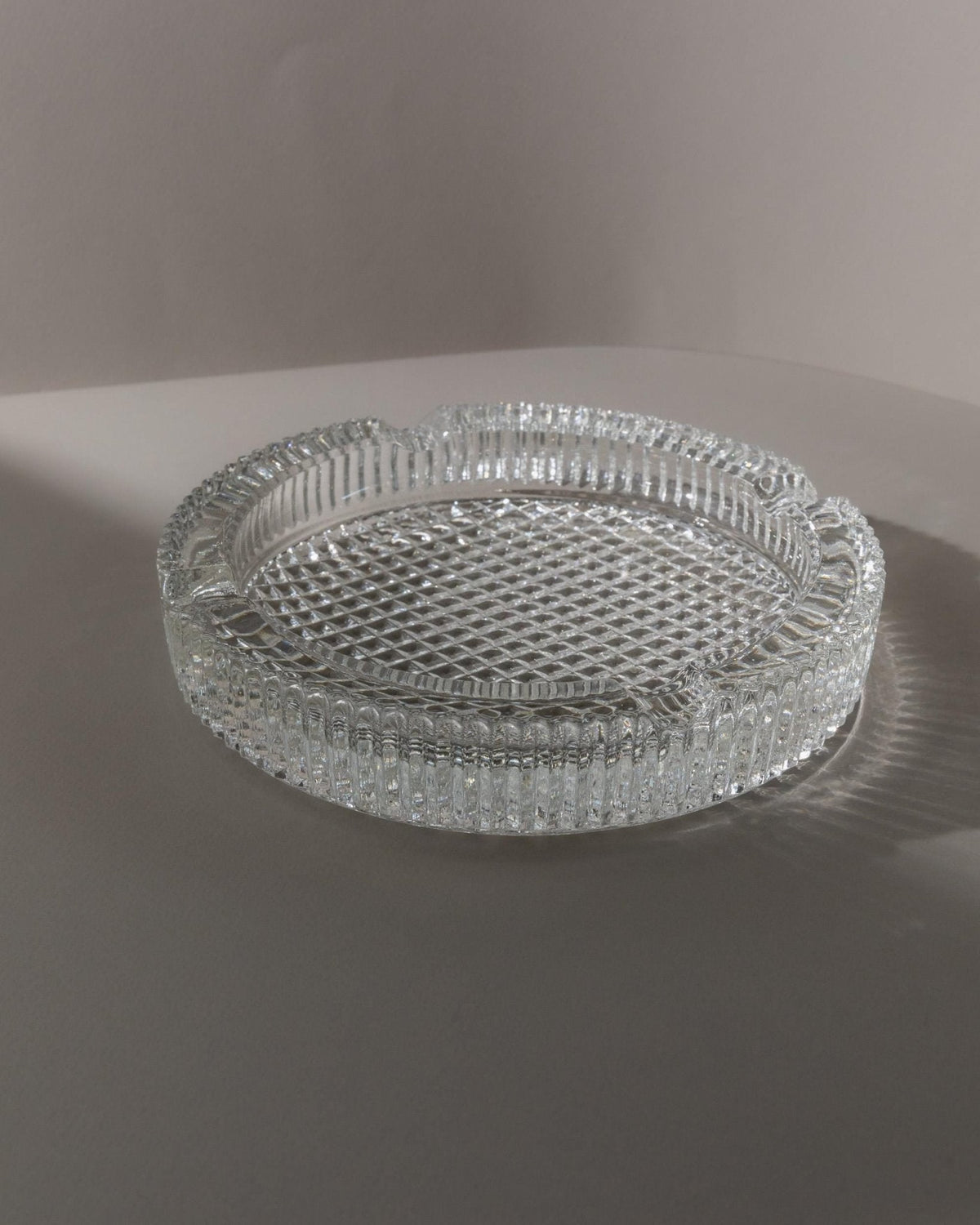 Vintage ashtray Murano glass structured Italy 1960s retro