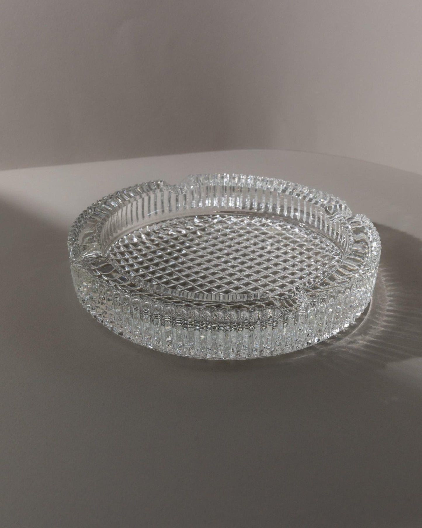 Vintage Aschenbecher Murano Glas strukturiert Italien 1960er Retro