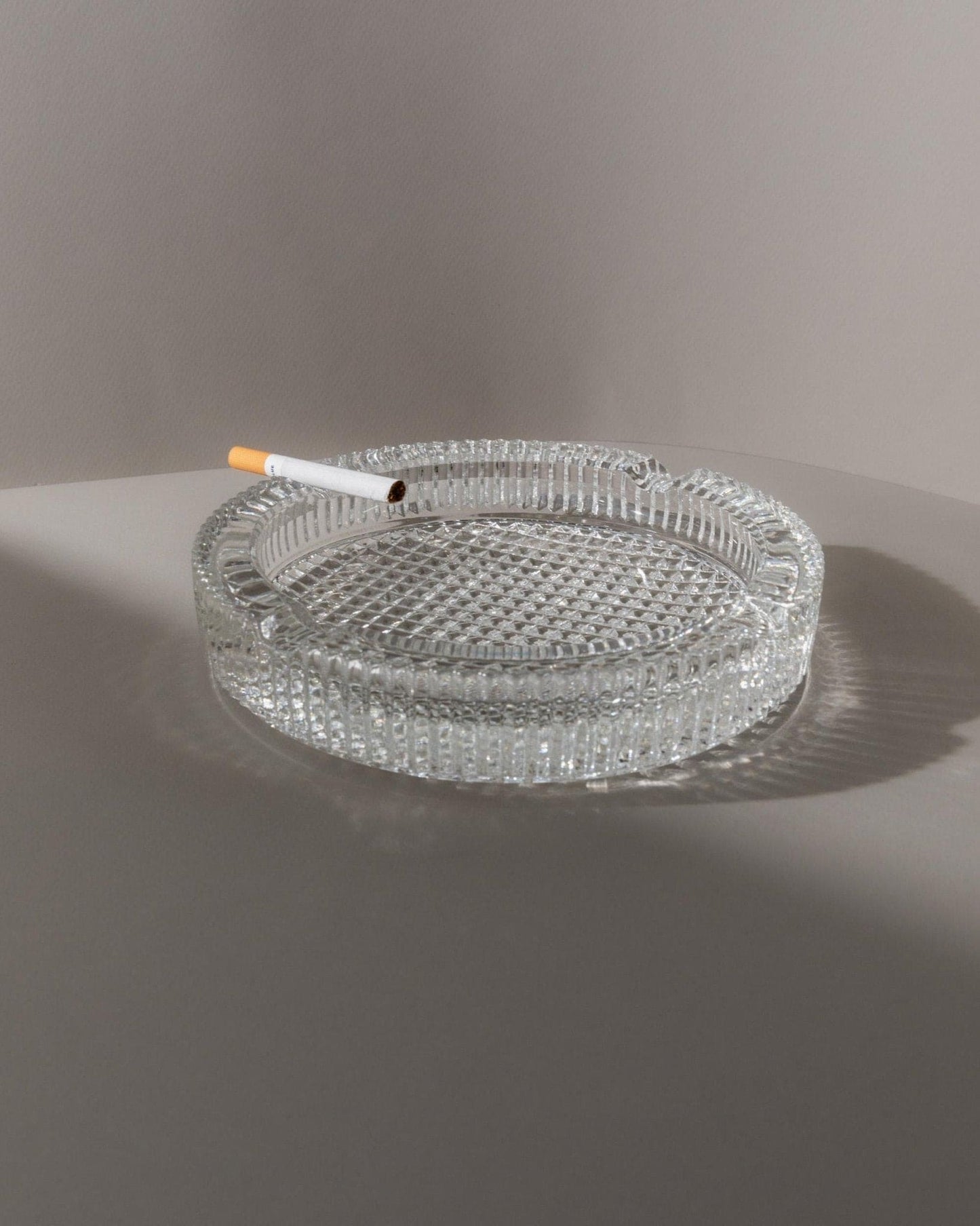 Vintage Aschenbecher Murano Glas strukturiert Italien 1960er Retro