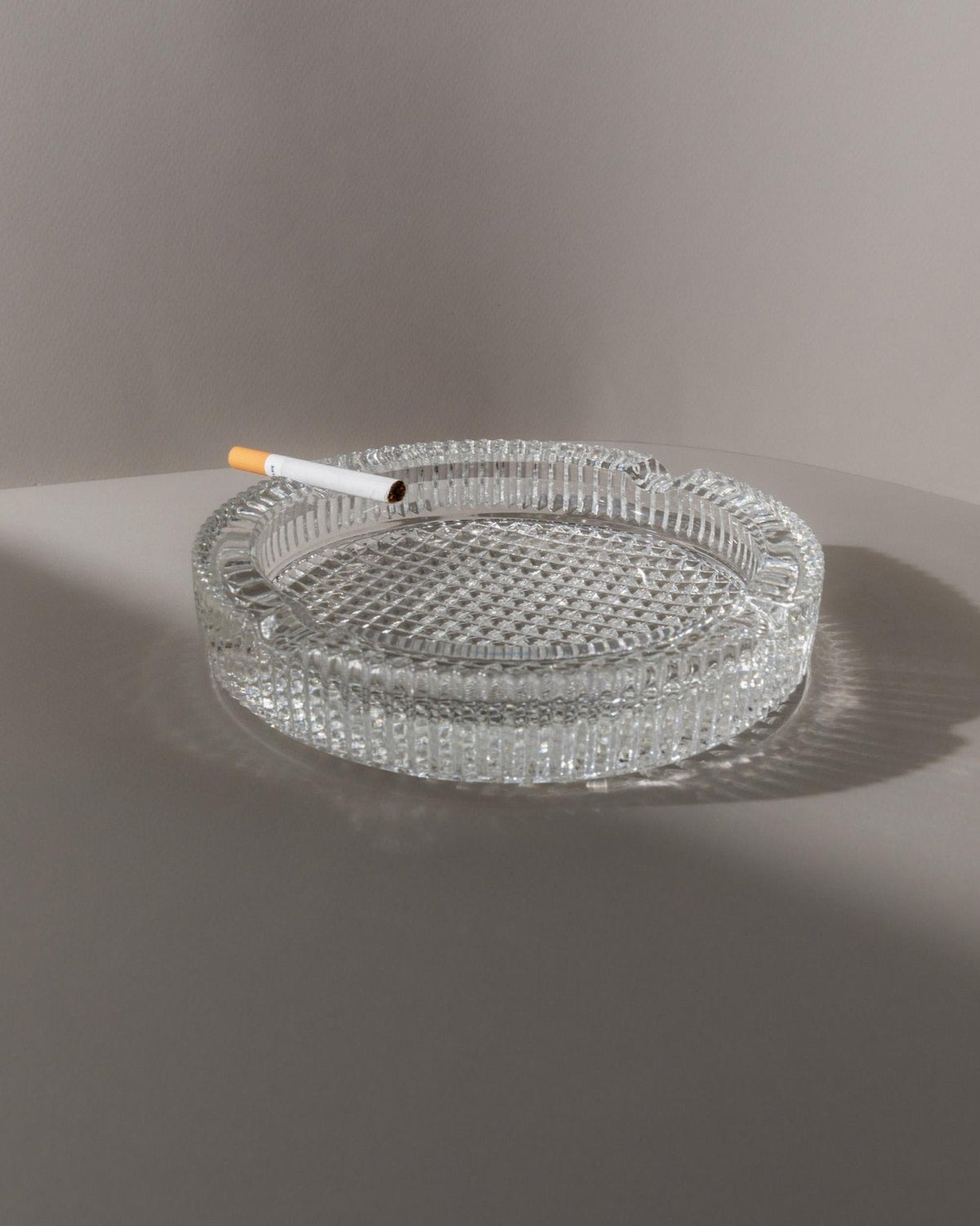 Vintage ashtray Murano glass structured Italy 1960s retro