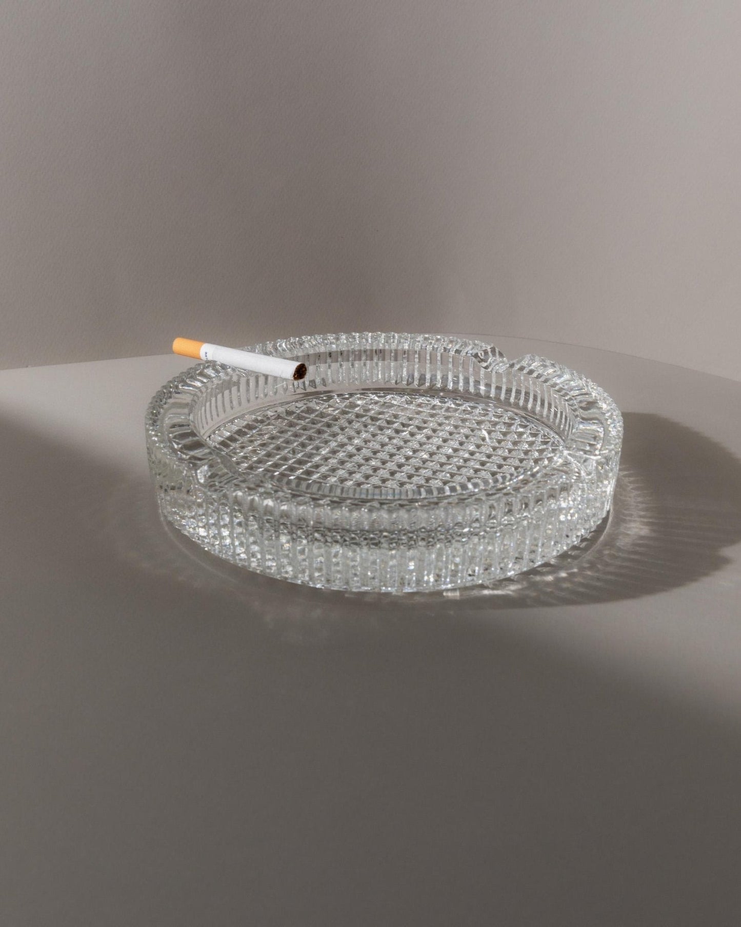 Vintage Aschenbecher Murano Glas strukturiert Italien 1960er Retro