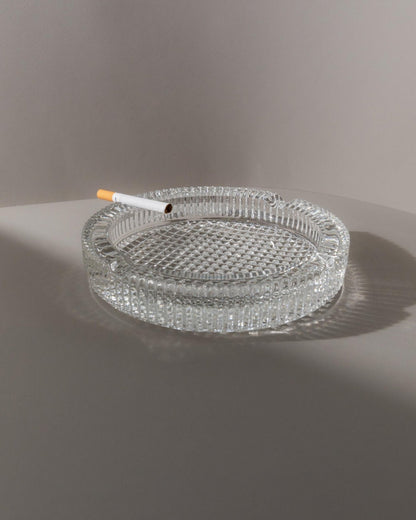 Vintage Aschenbecher Murano Glas strukturiert Italien 1960er Retro