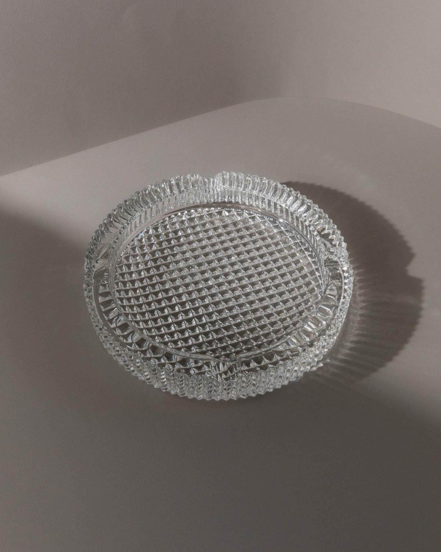 Vintage Aschenbecher Murano Glas strukturiert Italien 1960er Retro