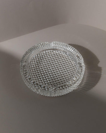 Vintage Aschenbecher Murano Glas strukturiert Italien 1960er Retro