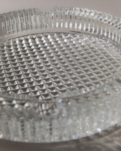 Vintage Aschenbecher Murano Glas strukturiert Italien 1960er Retro