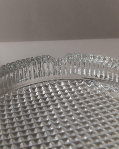 Vintage Aschenbecher Murano Glas strukturiert Italien 1960er Retro