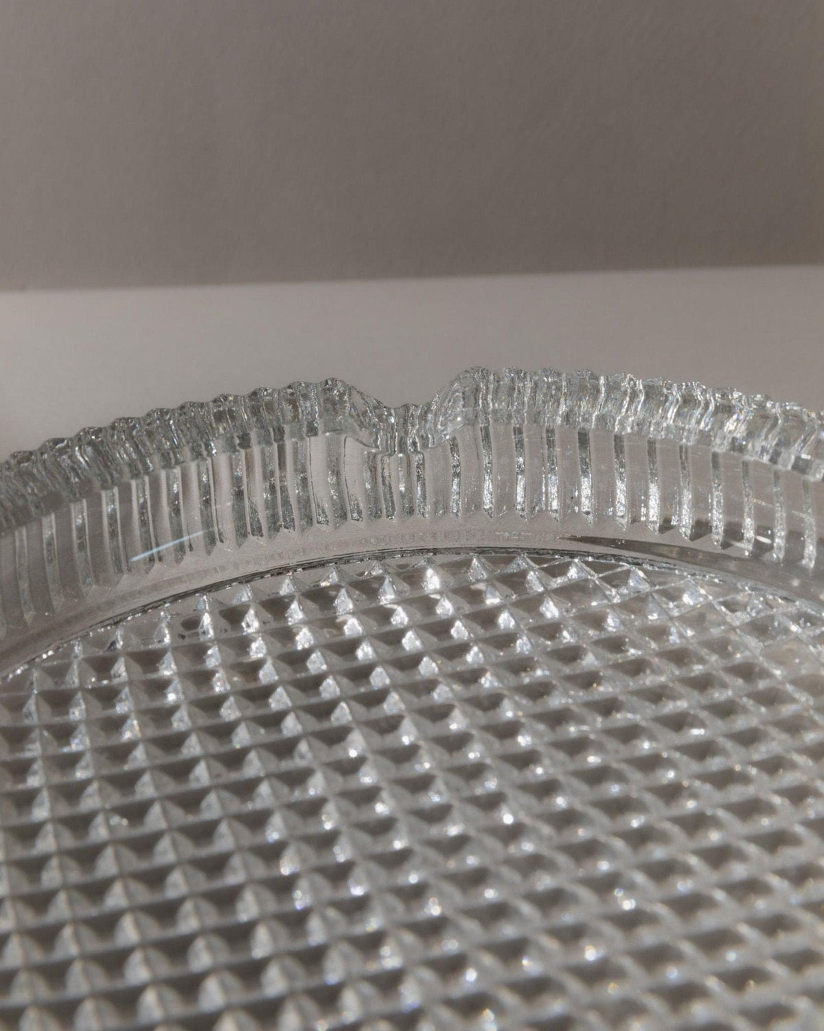 Vintage ashtray Murano glass structured Italy 1960s retro