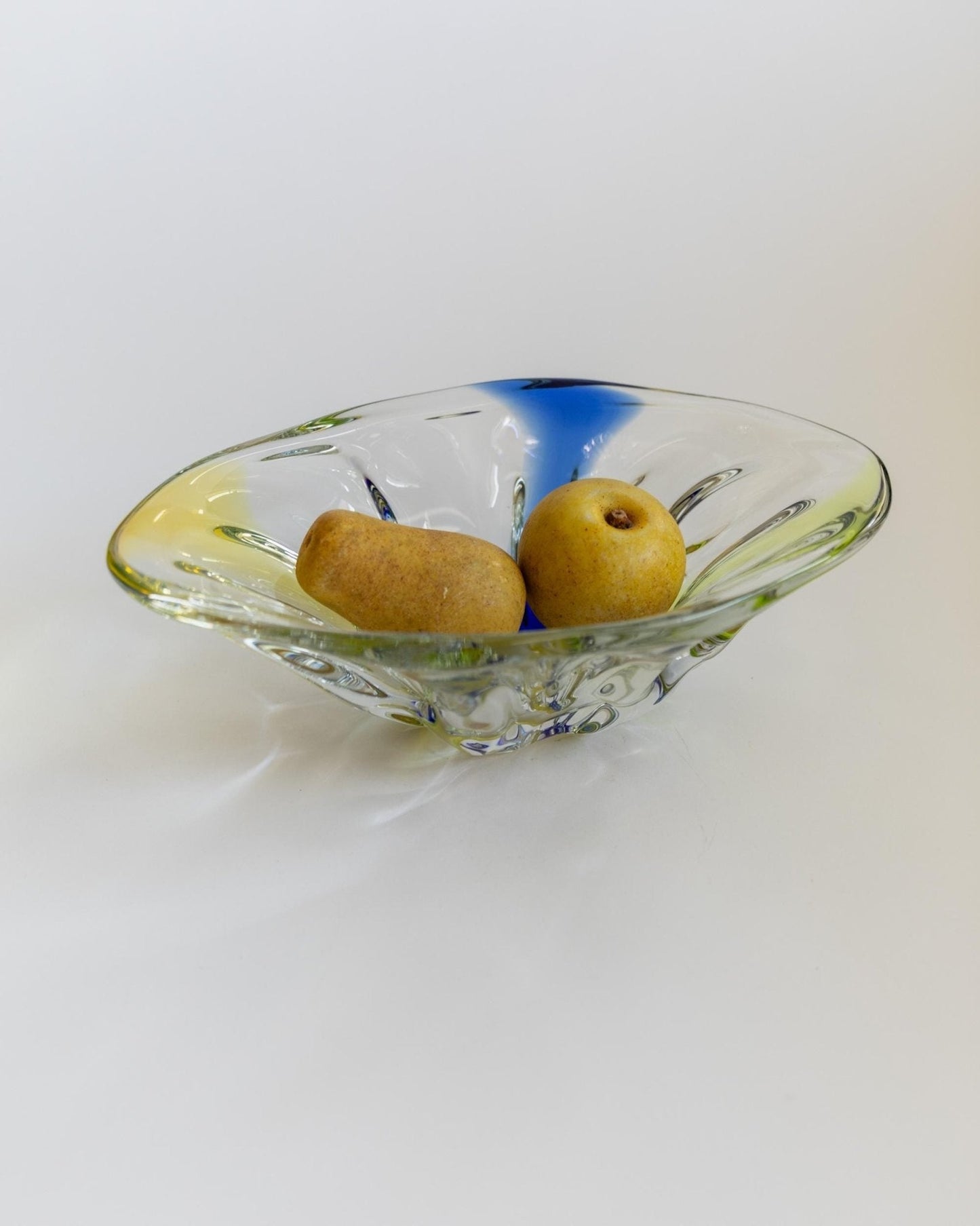 Vintage Schale Murano Glas oval von Murano