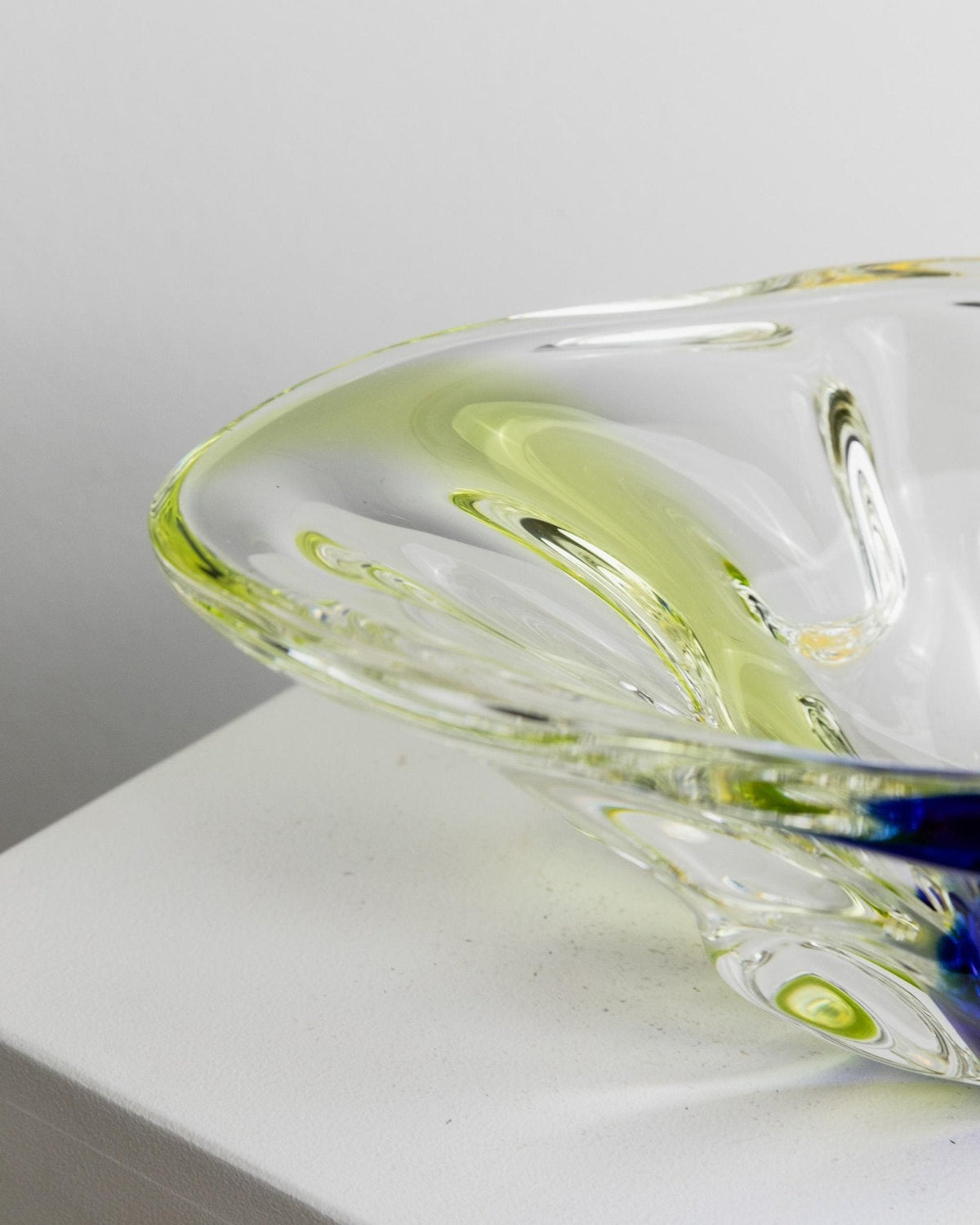 Vintage Schale Murano Glas oval von Murano
