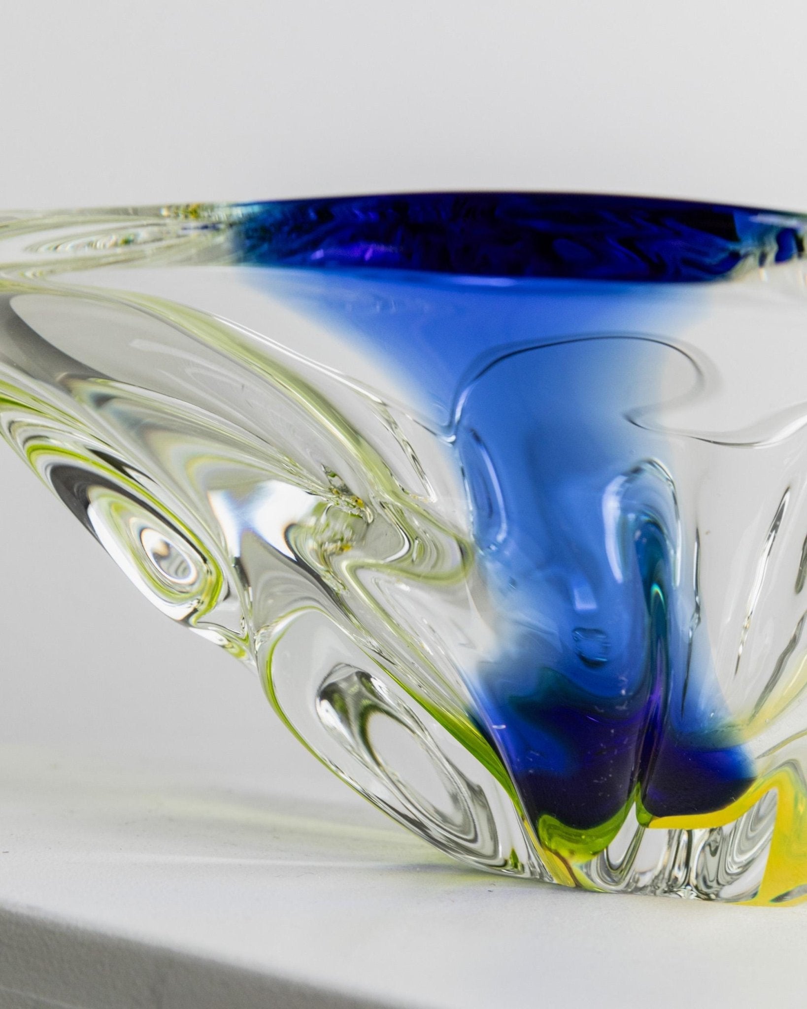 Vintage Schale Murano Glas oval von Murano