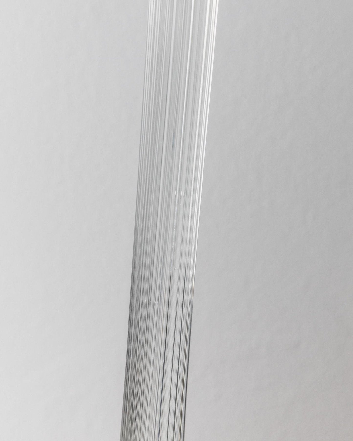 Vintage Kerzenhalter aus Murano Glas, Blütenkopf, gerippt, Italien 1930er, Dekoration