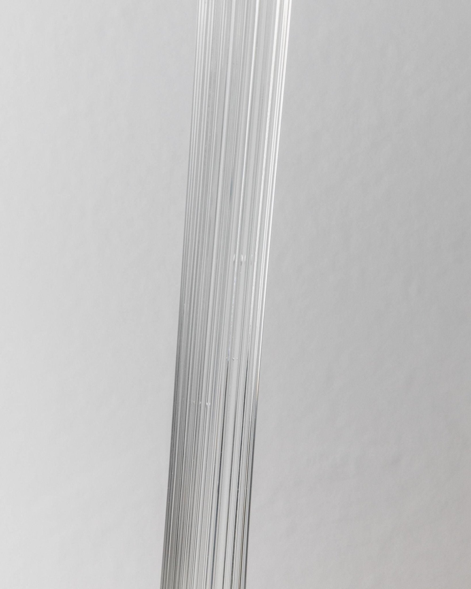 Vintage Kerzenhalter aus Murano Glas, Blütenkopf, gerippt, Italien 1930er, Dekoration