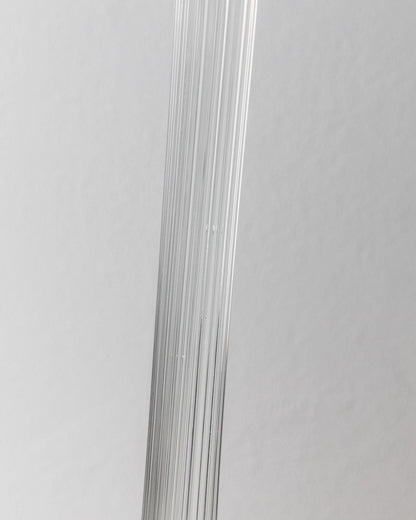 Vintage Kerzenhalter aus Murano Glas, Blütenkopf, gerippt, Italien 1930er, Dekoration