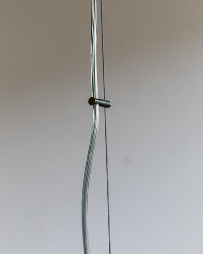 Plafonnier vintage en verre de Murano blanc, bord noir, acier inoxydable, Italie, années 1970