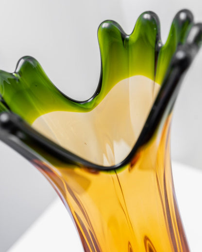Vintage Ananas-Vase aus Murano Glas von Fratelli Toso