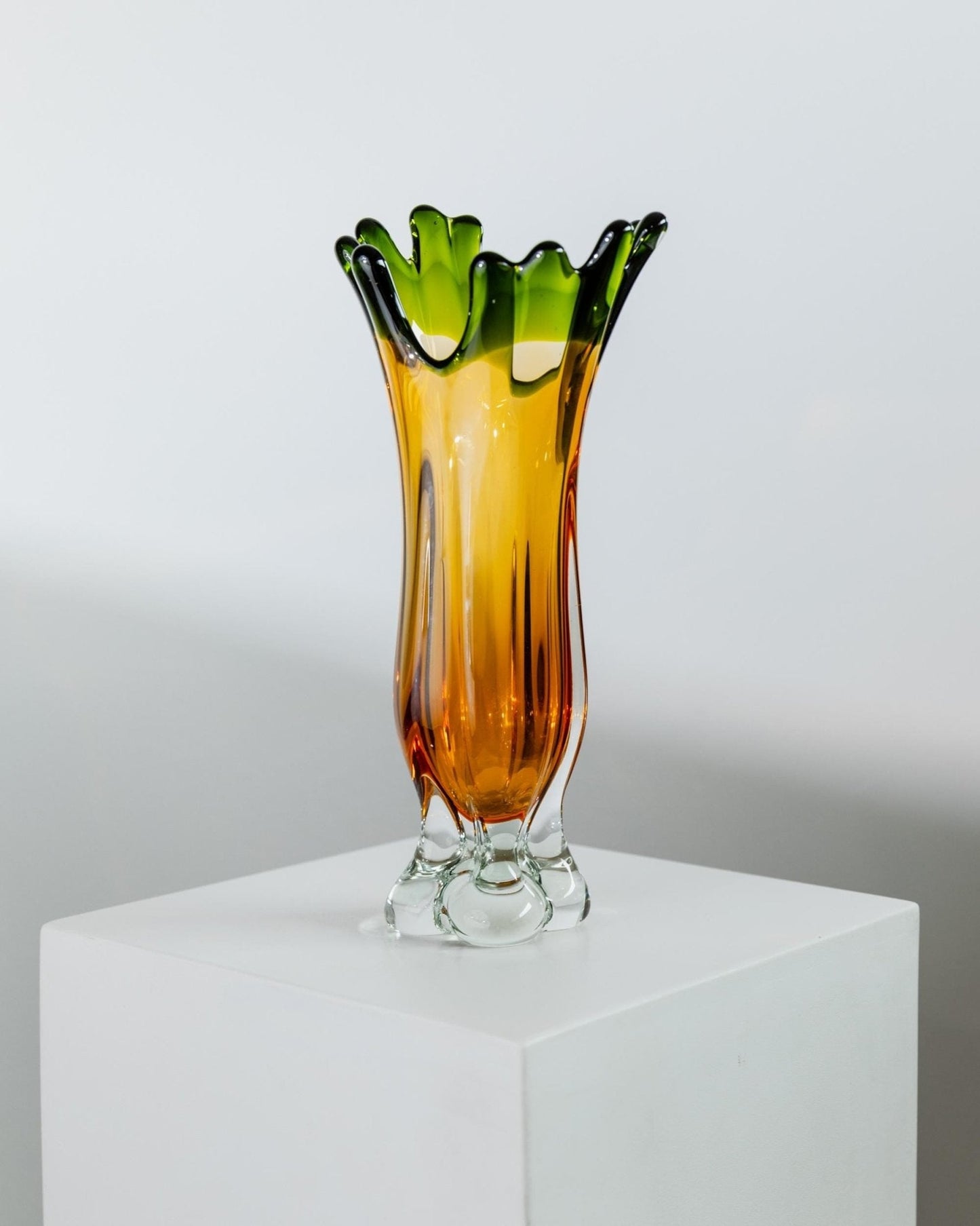 Vintage Ananas-Vase aus Murano Glas von Fratelli Toso