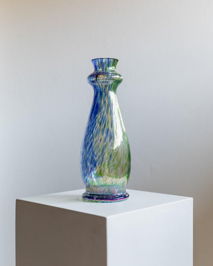 Vintage Vase Murano Glas mehrfarbig irisierend 1970er Tischdekoration