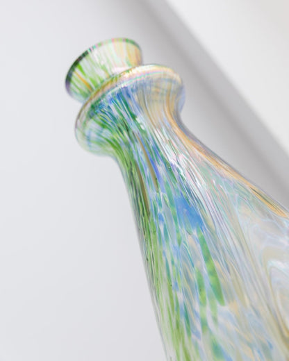 Vintage Vase Murano Glas mehrfarbig irisierend 1970er Tischdekoration