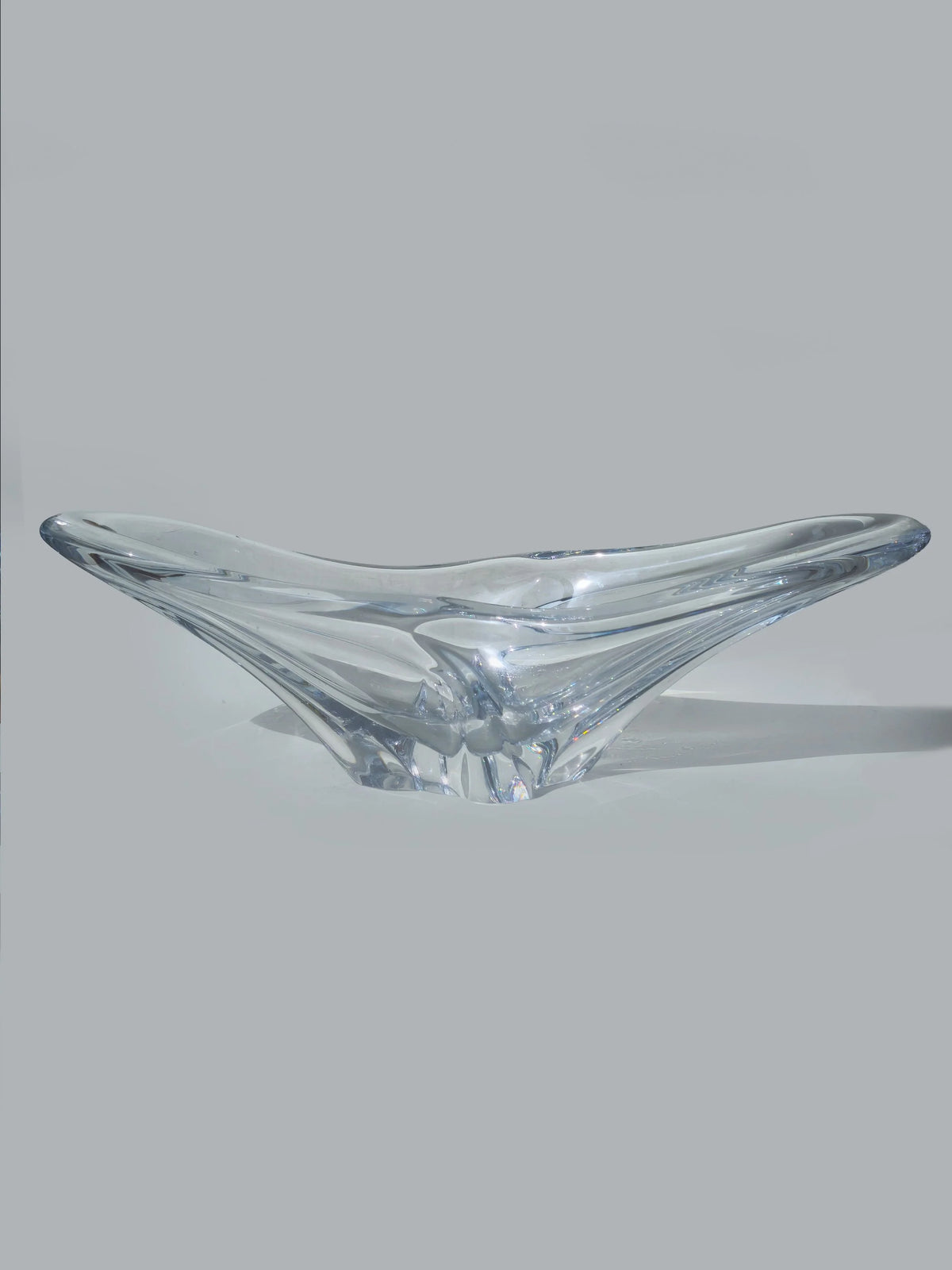 Vintage Kristallvase von Daum, 50 cm Höhe
