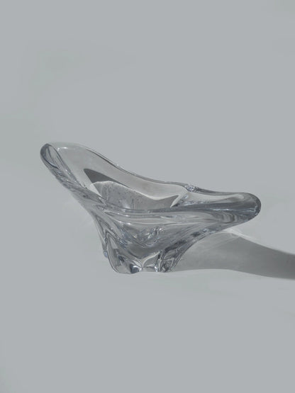Vintage Kristallvase von Daum, 50 cm Höhe