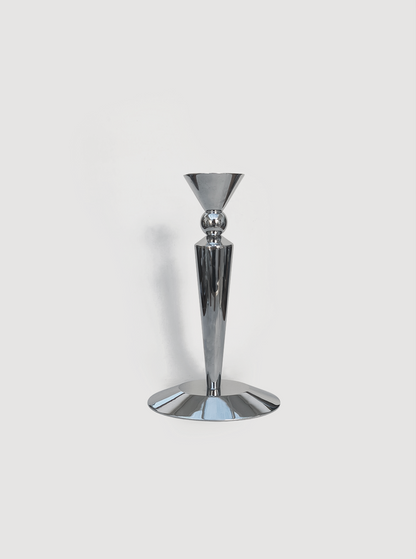 Vintage Kerzenhalter Art Deco mit verspiegelten Kugeln