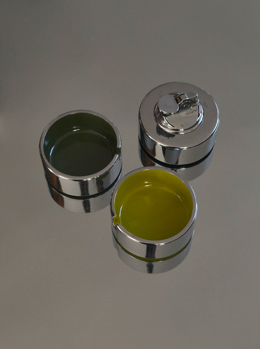 Vintage Aschenbecher und Feuerzeug von Isamu Kenmochi