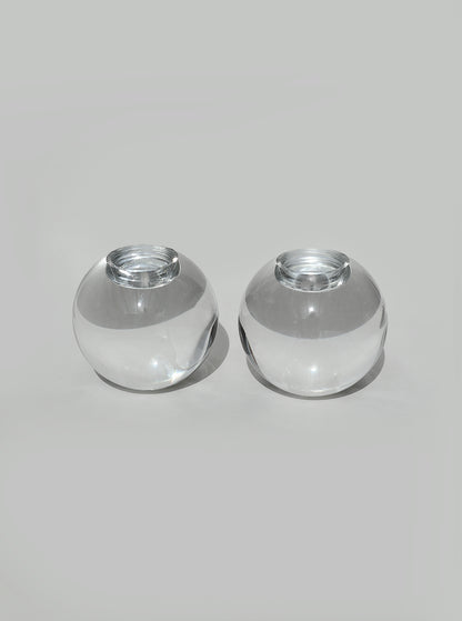 Vintage Kerzenhalter aus Kristall