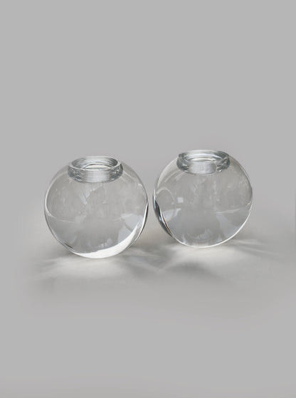 Vintage Kerzenhalter aus Kristall