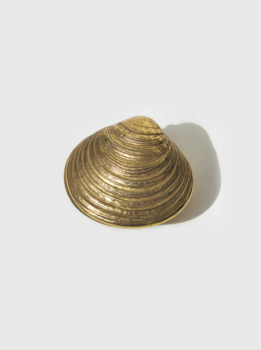 Vintage Messingdose Muschel
