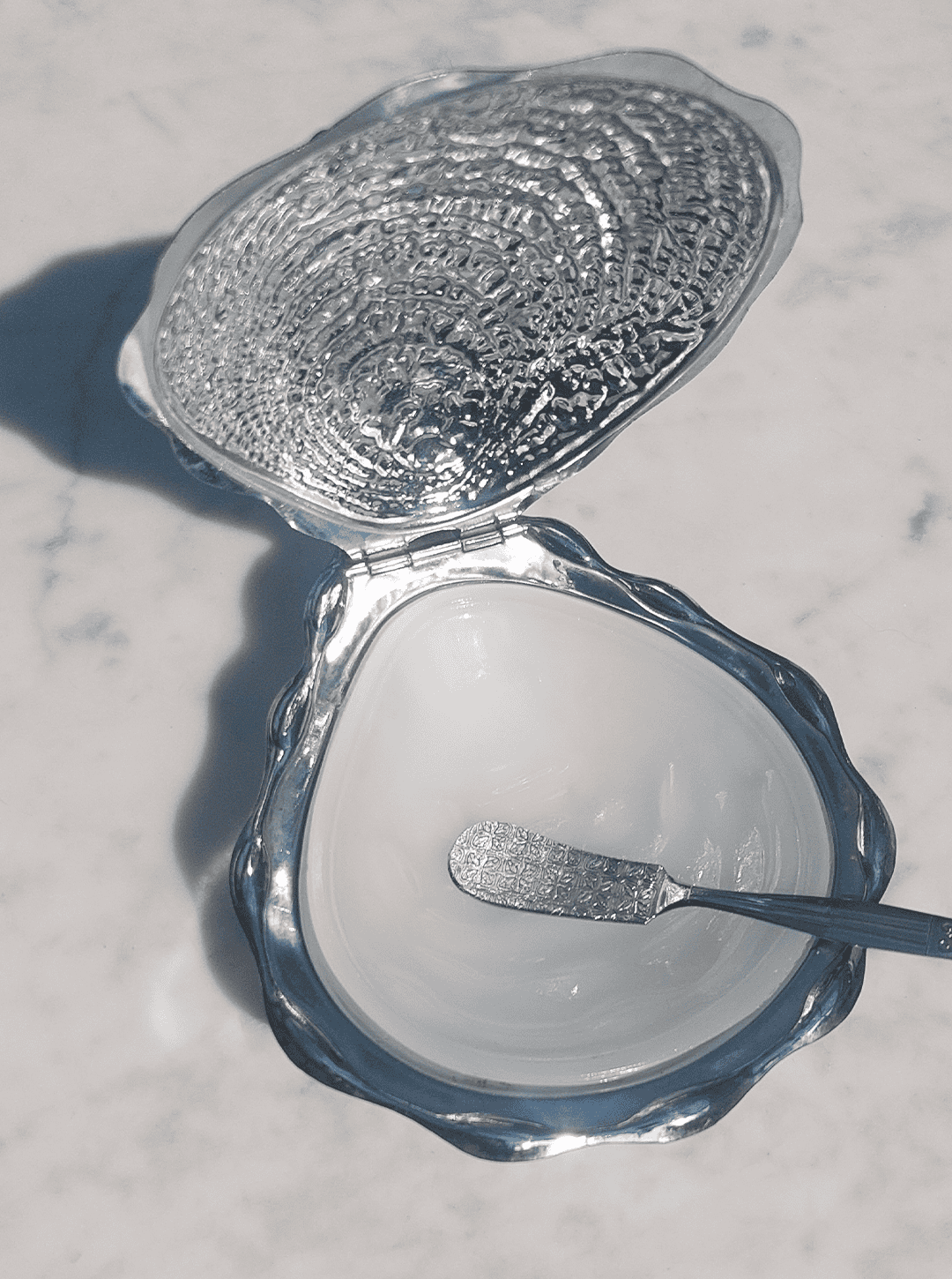 Vintage Beurrier Coquillage by for Inox Silver