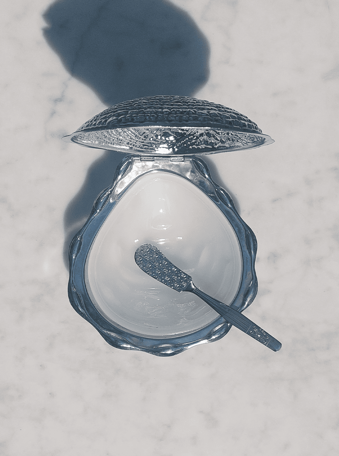 Vintage Beurrier Coquillage by for Inox Silver