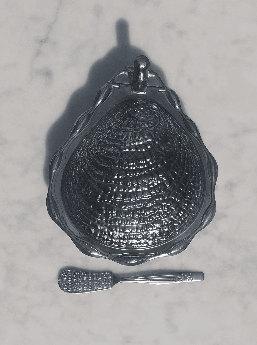 Vintage Beurrier Coquillage by for Inox Silver