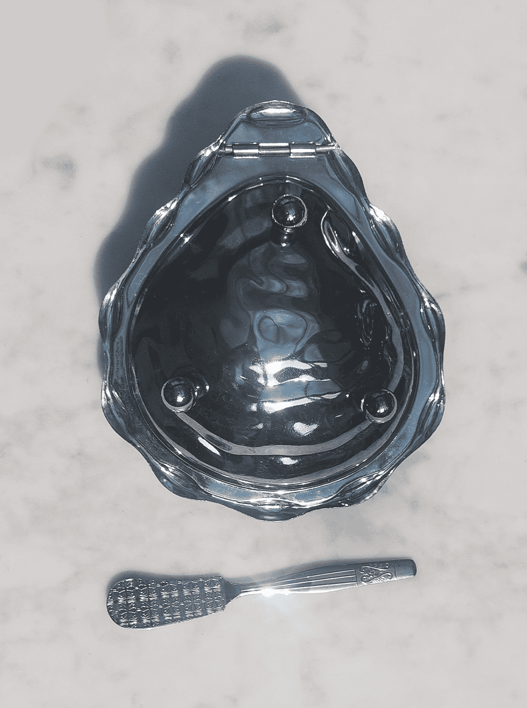 Vintage Beurrier Coquillage by for Inox Silver