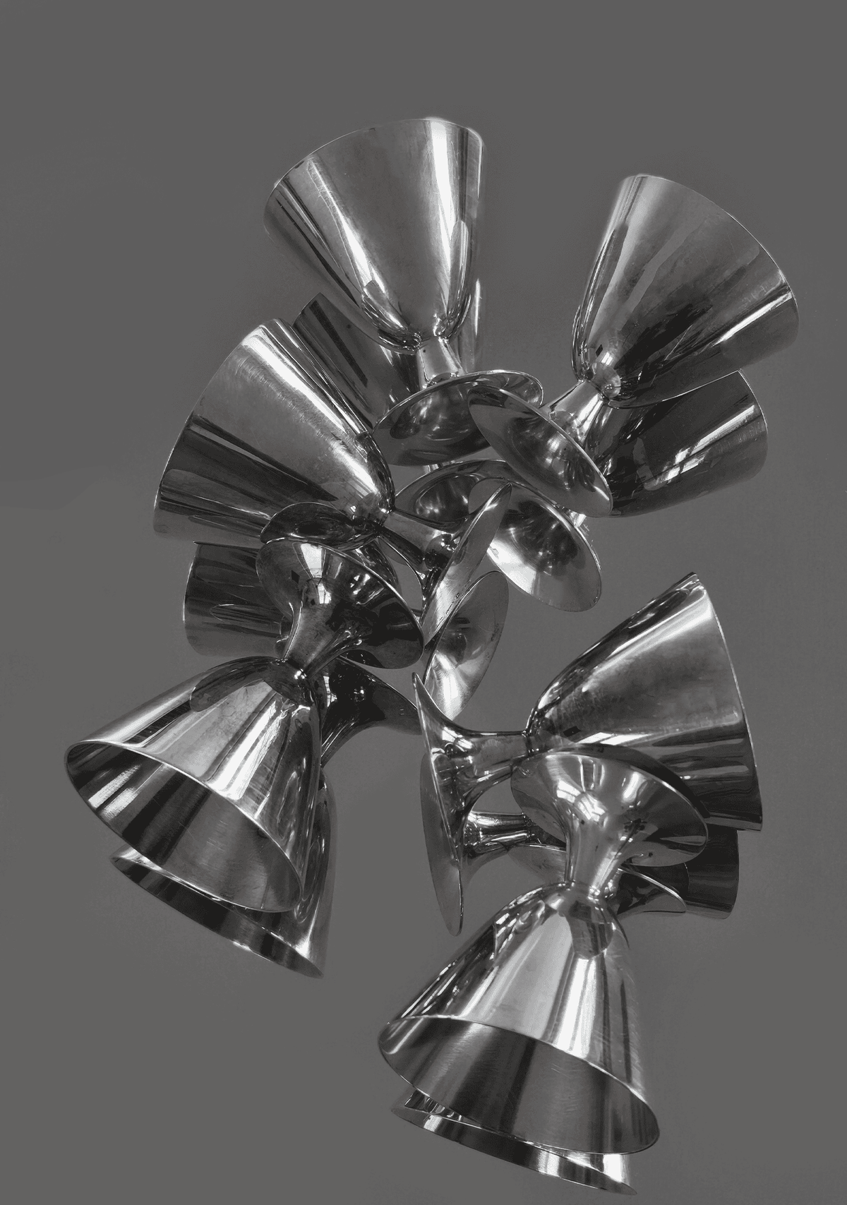 Coupe à dessert vintage par Christofle pour Christofle Argent Métal argenté Coffret de 6