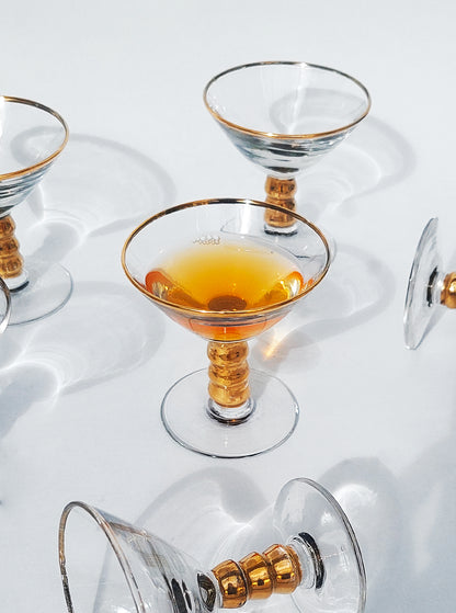 Vintage Likörglas Set von 5