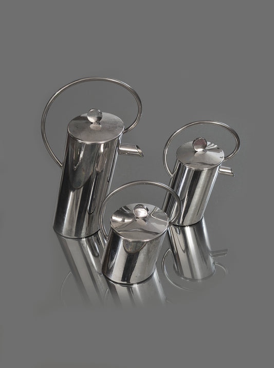 Vintage Kaffeeservice versilbert Set von 3