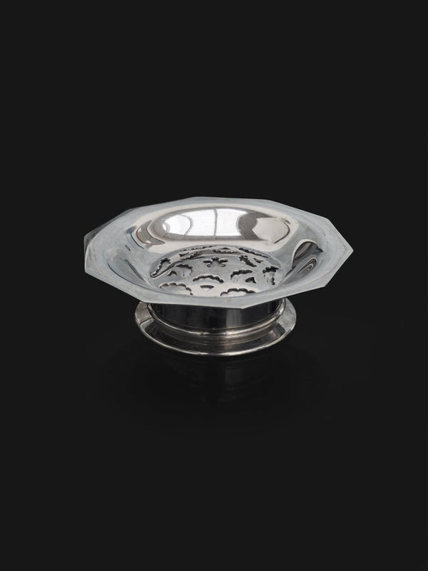 Vintage Butterdose von Coquillor, versilbert