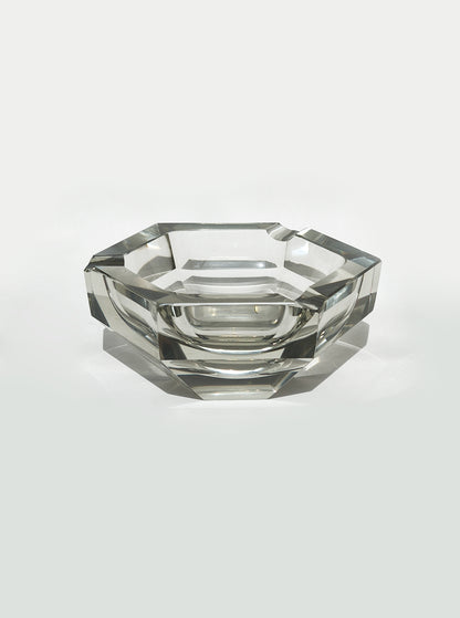 Vintage Aschenbecher Faceted Crystal
