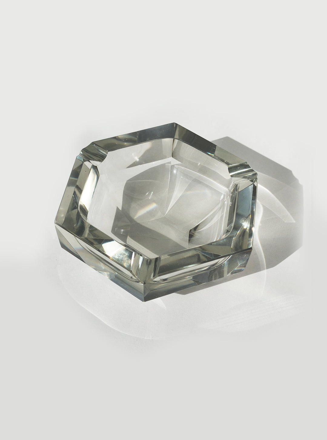 Vintage Aschenbecher Faceted Crystal