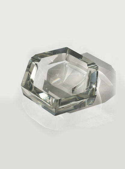 Vintage Aschenbecher Faceted Crystal