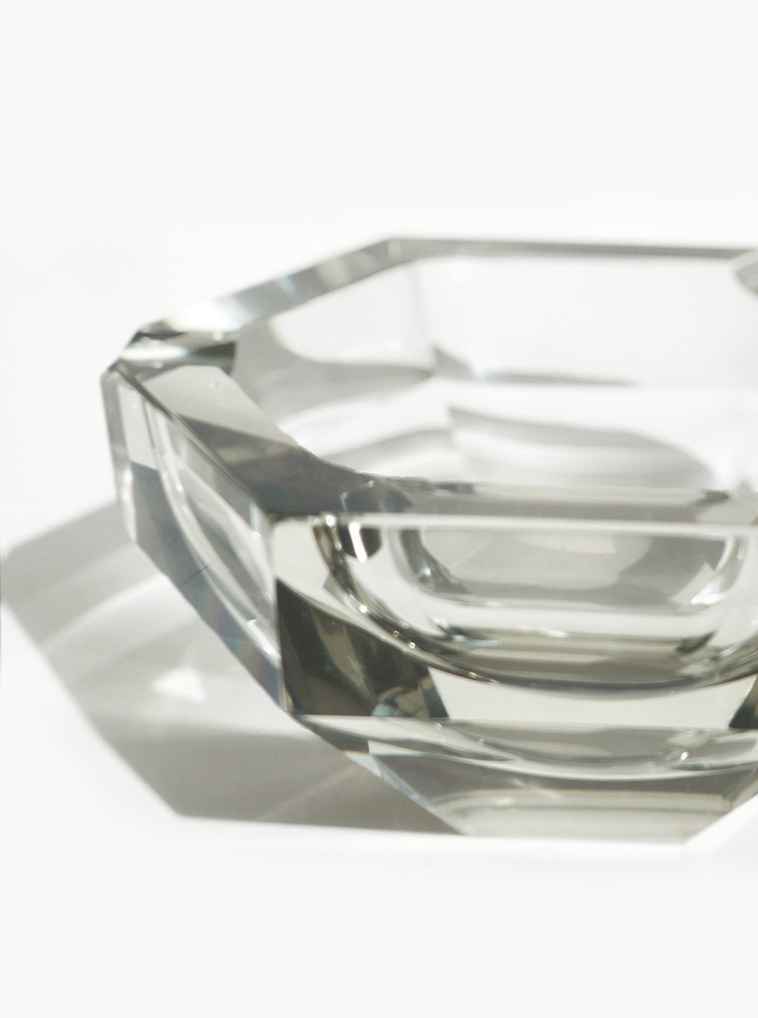 Vintage Aschenbecher Faceted Crystal