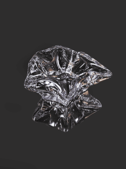 Large ashtray made of heavy glass