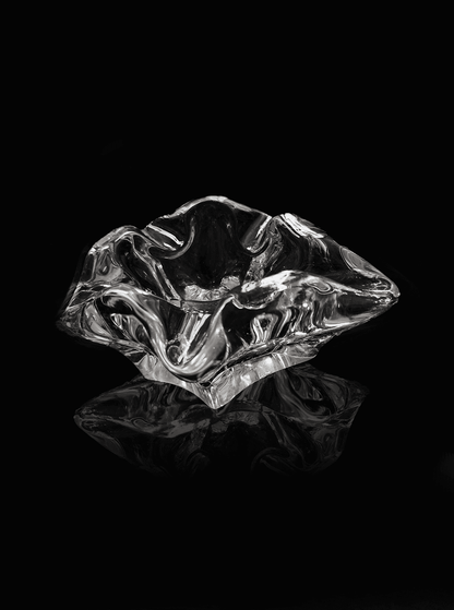 Large ashtray made of heavy glass