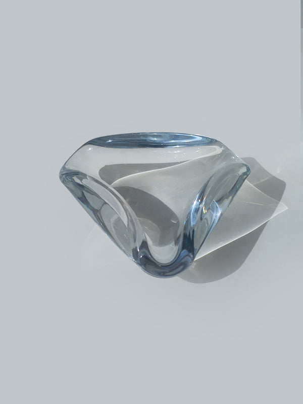 Vintage Aschenbecher "Triangle" von Baccarat, Kristallglas
